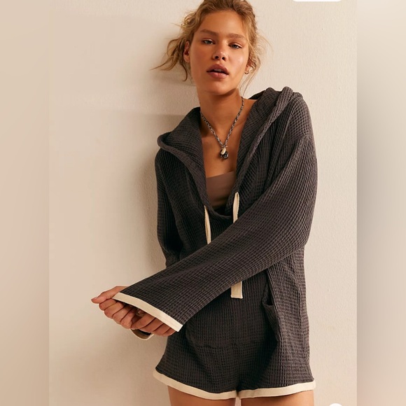 Free People Make A Splash Shorts Romper